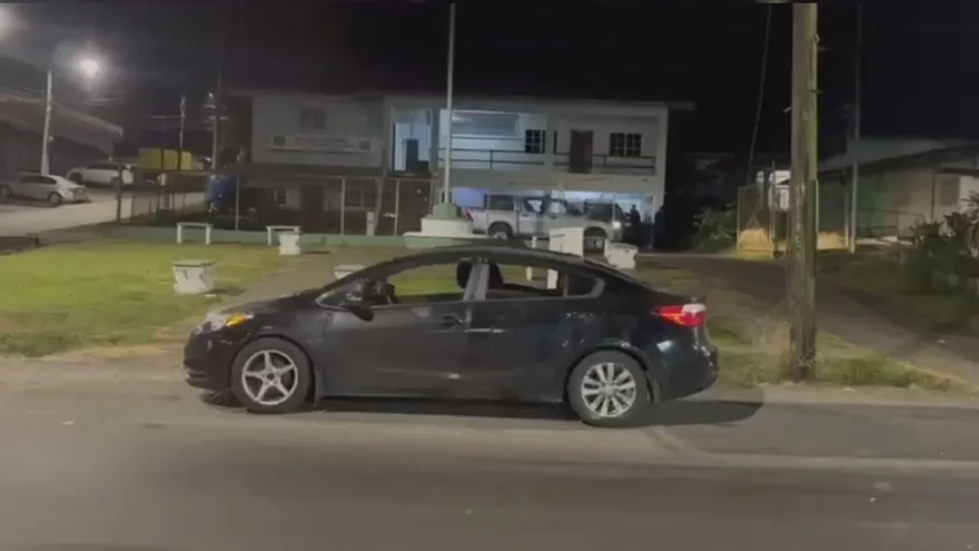 Vehículo donde presuntamente murieron dentro dos perros en la provincia de Colón.