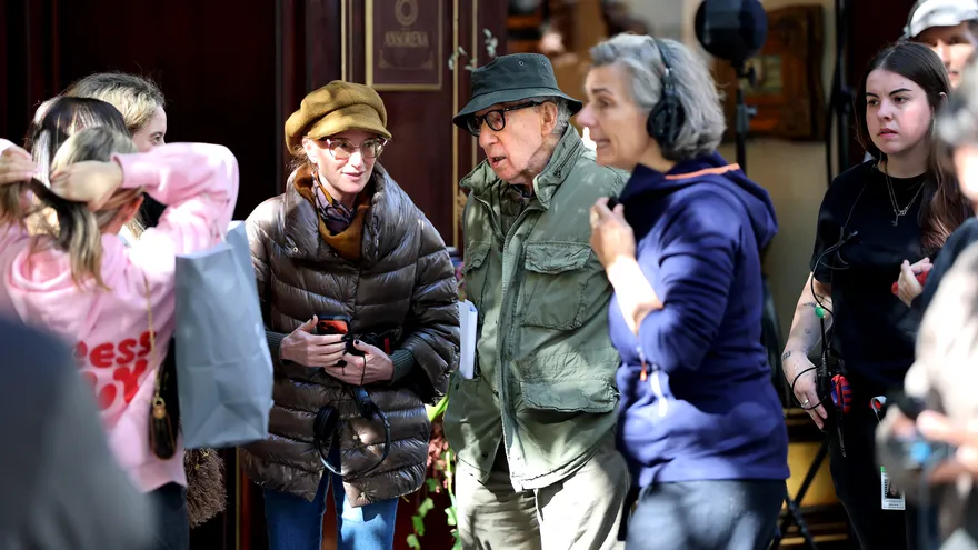 El director estadounidense Woody Allen en las calles de Madrid