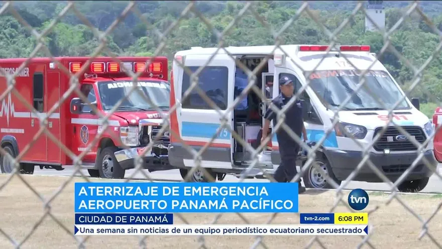 Aeronave con desperfectos aterrizó en Aeropuerto Panamá Pacífico