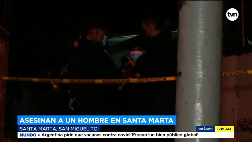 Asesinan a un hombre en Santa Marta