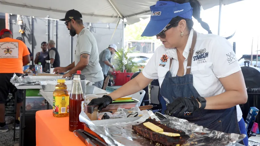 Competencia de BBQ entre Panamá y Costa Rica.