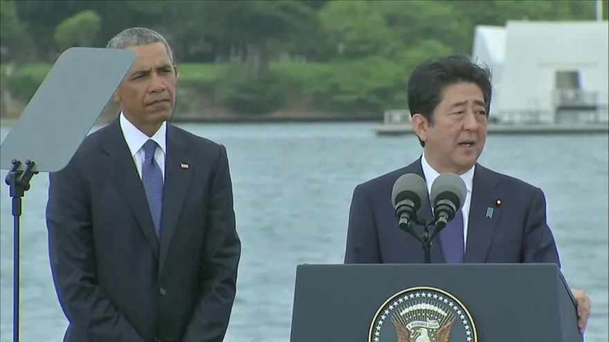 Obama y Abe rinden homenaje a víctimas de Pearl Harbor