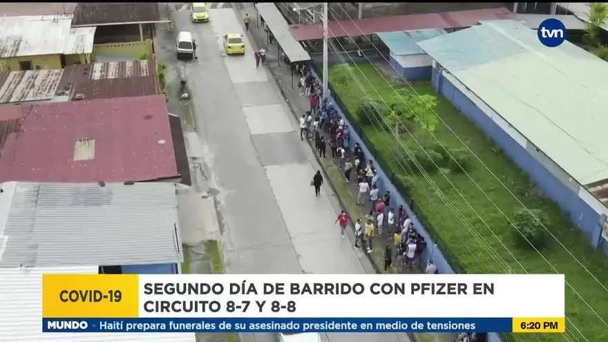 Juventud acude en masa a vacunarse contra covid-19