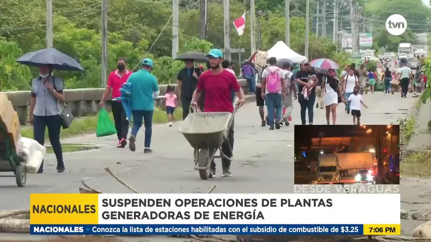 Plantas generadoras de energía suspenden operaciones