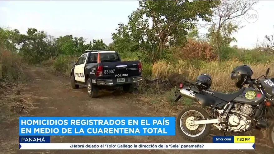 Homicidios registrados en el país  en medio de la cuarentena total