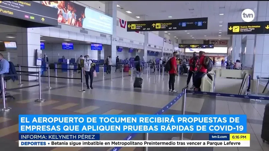 Aeropuerto de Tocumen recibirá propuestas para pruebas rápidas de Covid-19