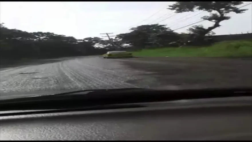 Vía en La Mesa de San Martín en mal estado