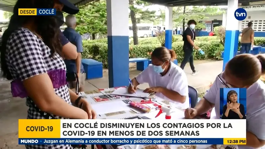 Disminuyen los contagios en Coclé