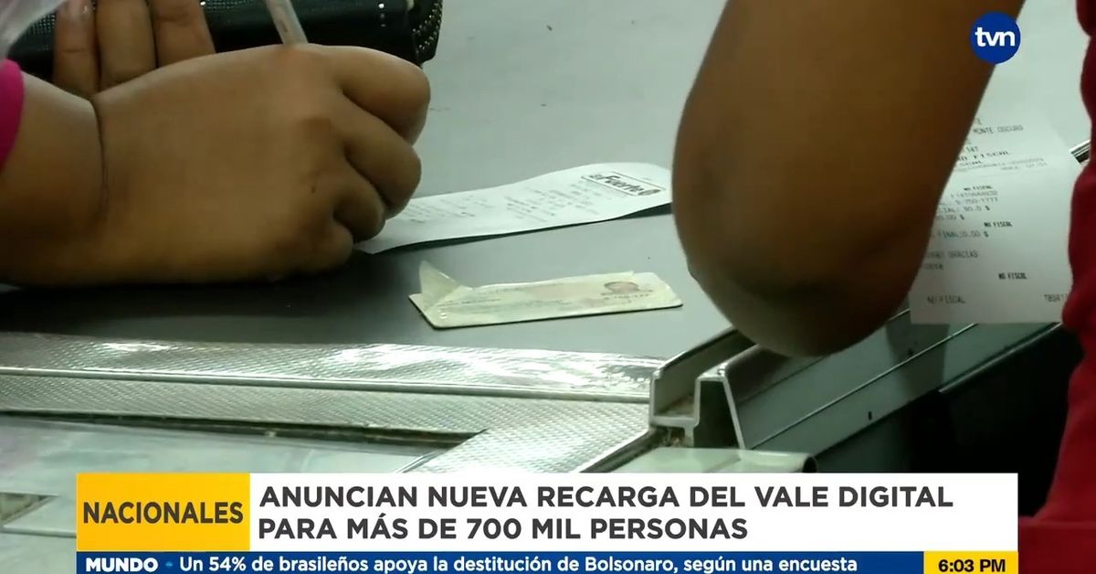 Anuncian nueva recarga del vale digital para más de 700 mil personas