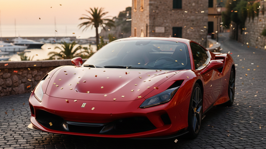 Foto ilustrativa para simular un Ferrari