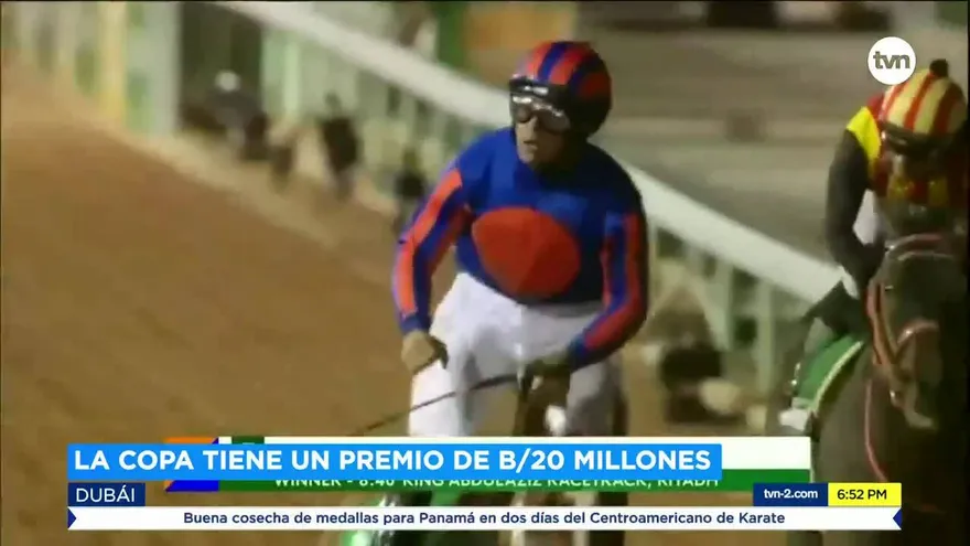 Jinete darienita Luis Sáez gana la copa de Dubái, la carrera más importante del mundo