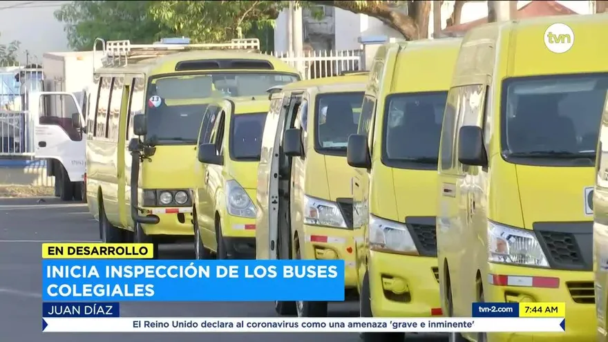 Inicia proceso de inspección de buses colegiales