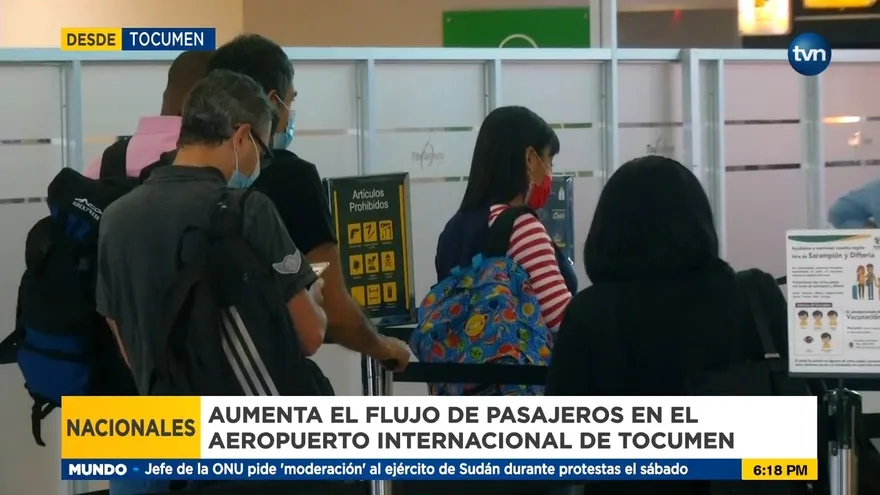 Aumenta el flujo de pasajeros en el Aeropuerto de Tocumen