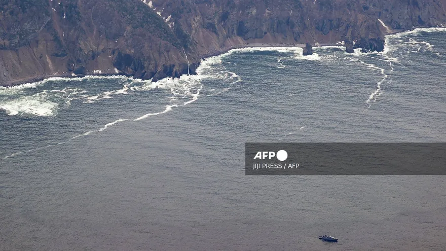 Vista aérea de la isla de Hokkaido, al norte de Japón