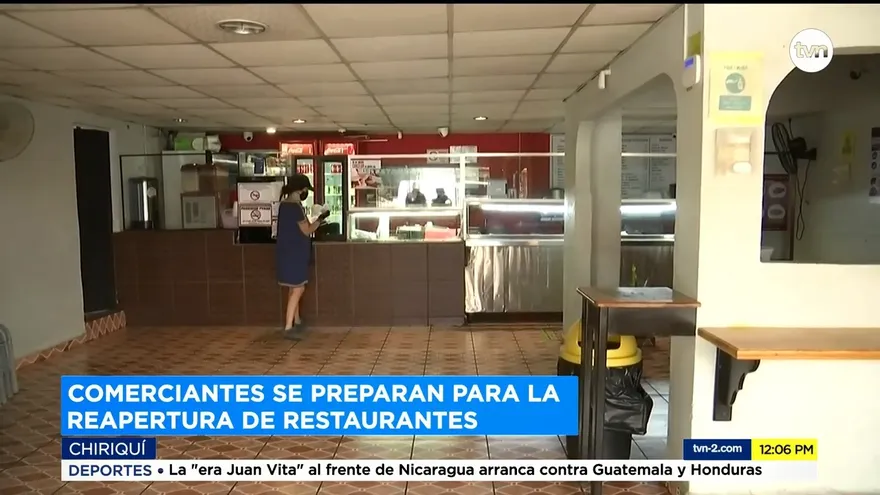 Restaurantes y fondas de Chiriquí preparan nuevas medidas de bioseguridad
