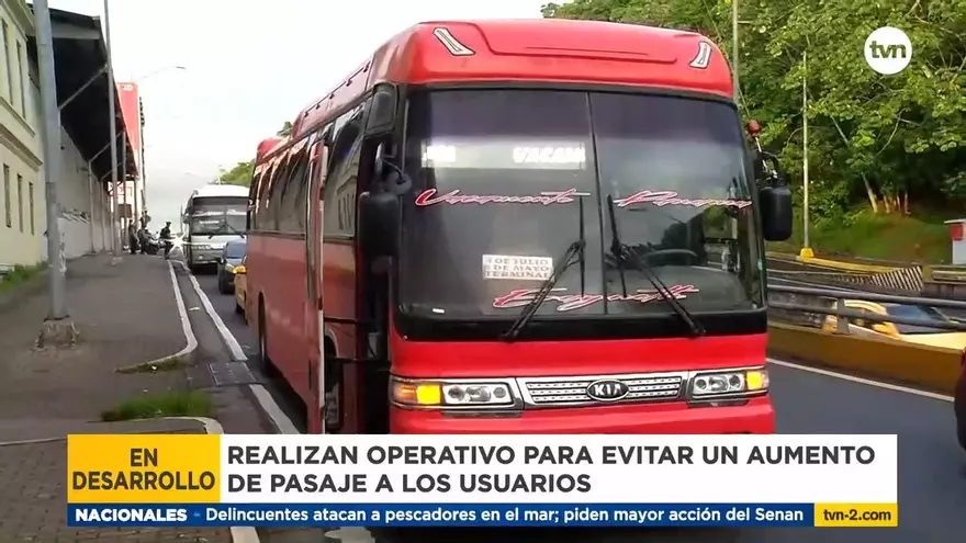 Explican operativos para verificar precio del pasaje