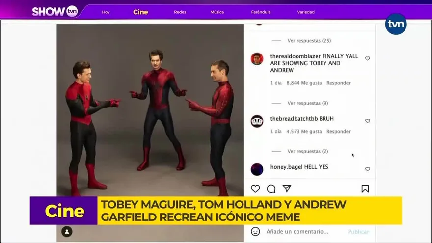 Actores de Spider Man recrean famoso meme