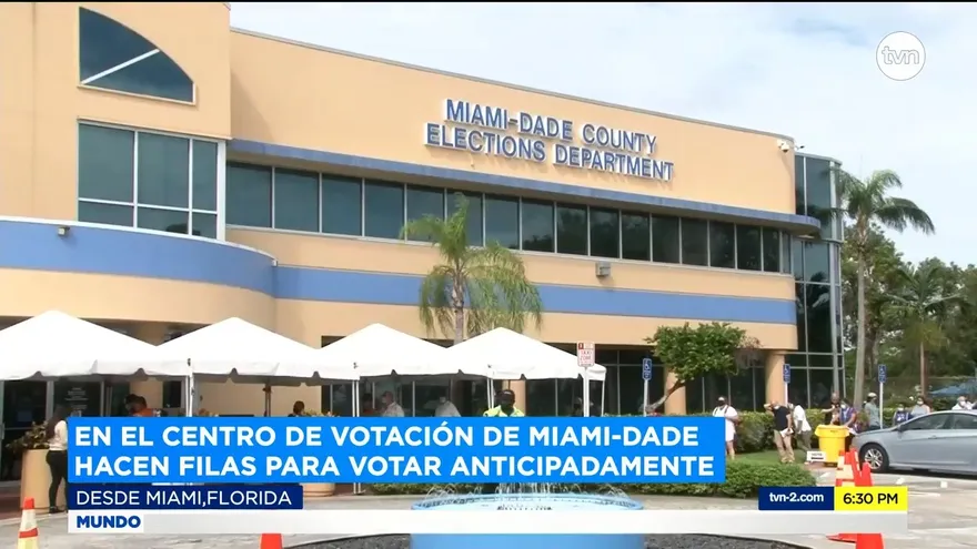 TVN Noticias realiza recorrido en centros de votación anticipada en Miami