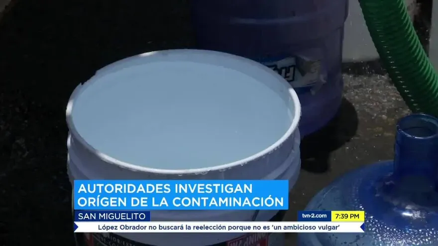 Denuncian que reciben agua contaminada en San Isidro