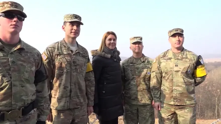 Ministra española visita frontera intercoreana durante reunión entre ambas Coreas