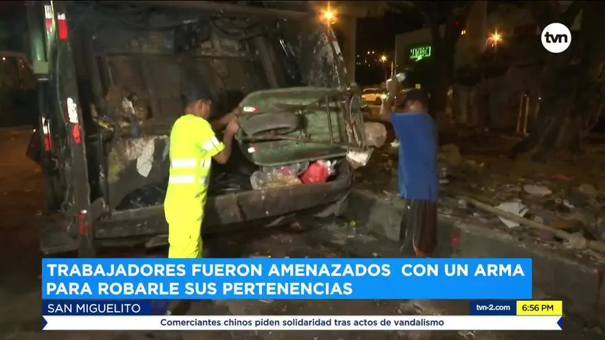 Delincuentes armados le robaron a recolectores de basura