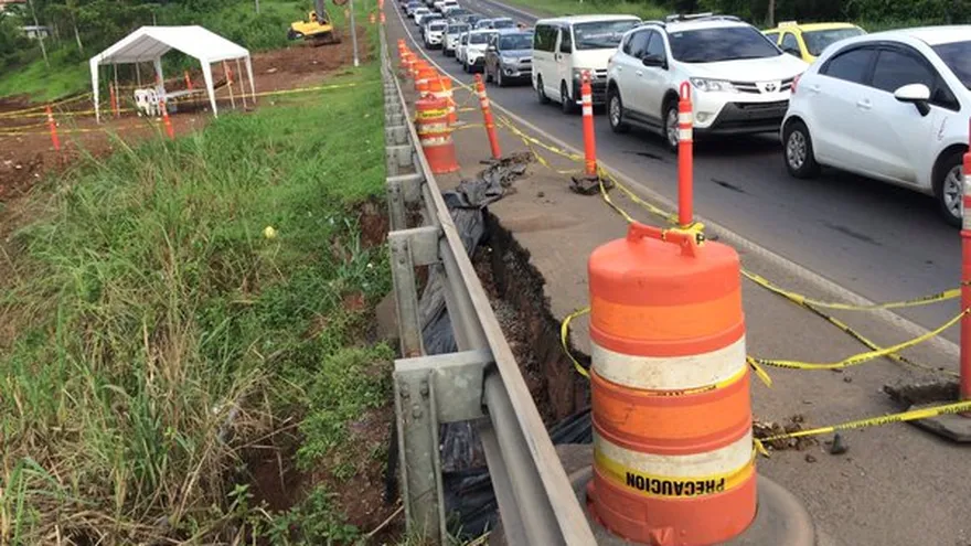 Colapsa parte de la Vía Interamericana en Arraiján