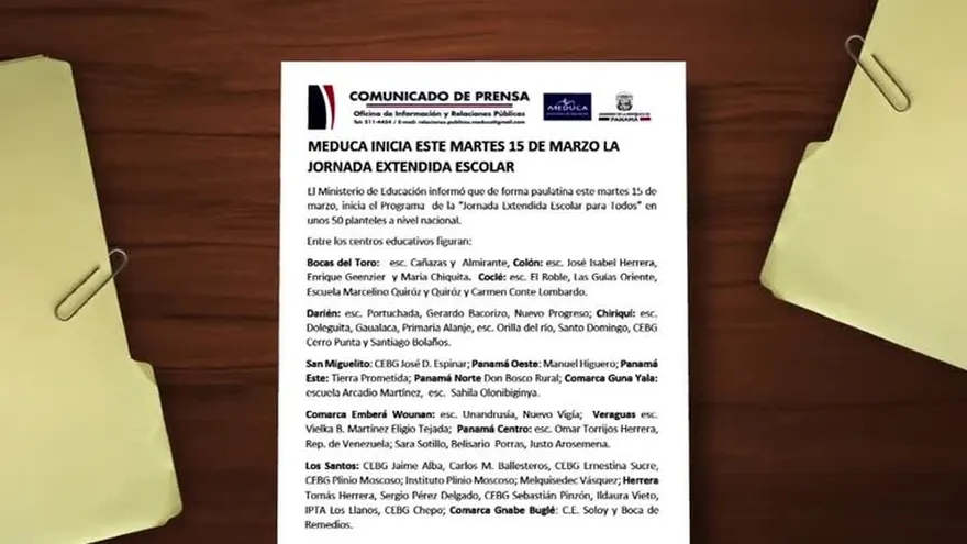 En Panamá Centro, confusión por jornada extendida