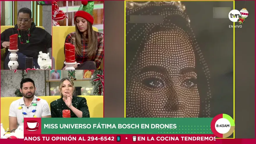 Miss Universo Fátima Bosch en Drones