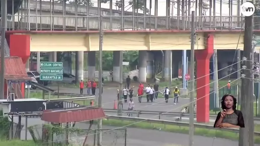 Cierre de vías en Los 4 Altos de Colón
