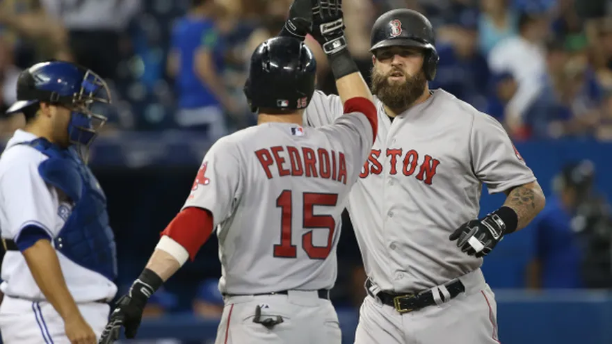 Mike Napoli ganó una Serie Mundial con los Medias Rojas