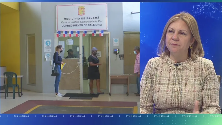 La ministra de Gobierno, Dinoska Montalvo.