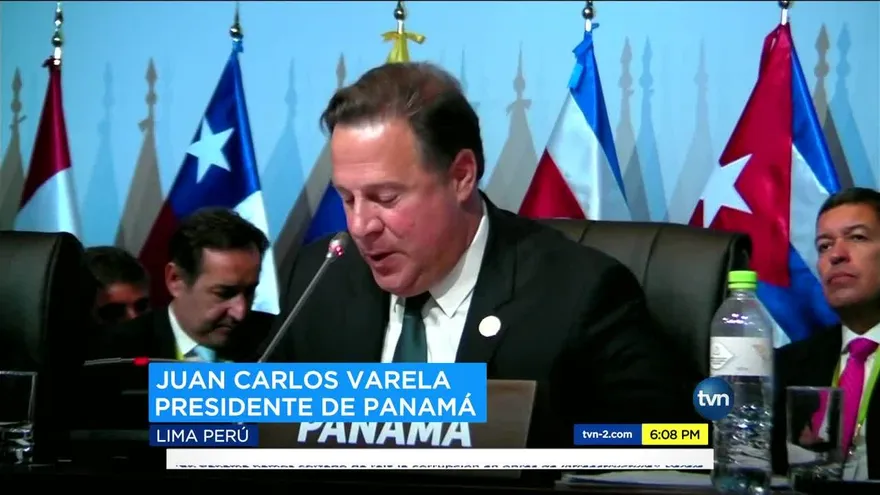 Varela pide luchar contra la corrupción en Cumbre de las Américas