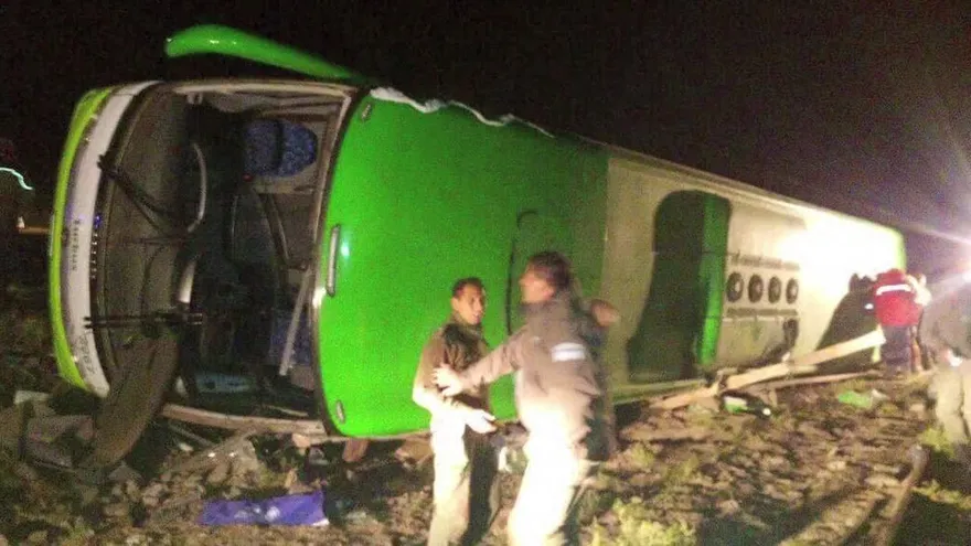 Al menos 19 muertos por vuelco de bus en Argentina