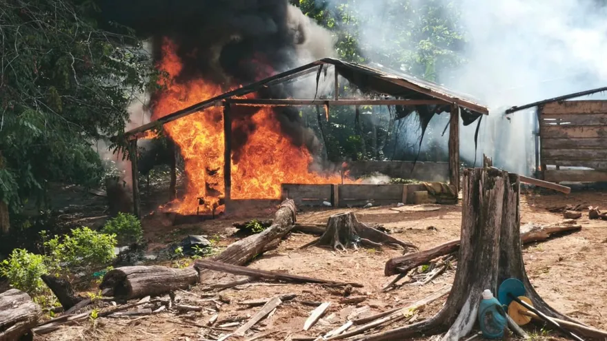 Explosión en un laboratorio de coca en Colombia