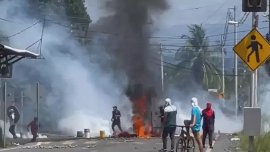 Actos de violencia durante protestas en Bocas del Toro