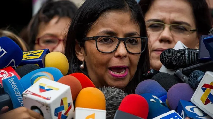 La ministra de Relaciones Exteriores de Venezuela, Delcy Rodríguez.