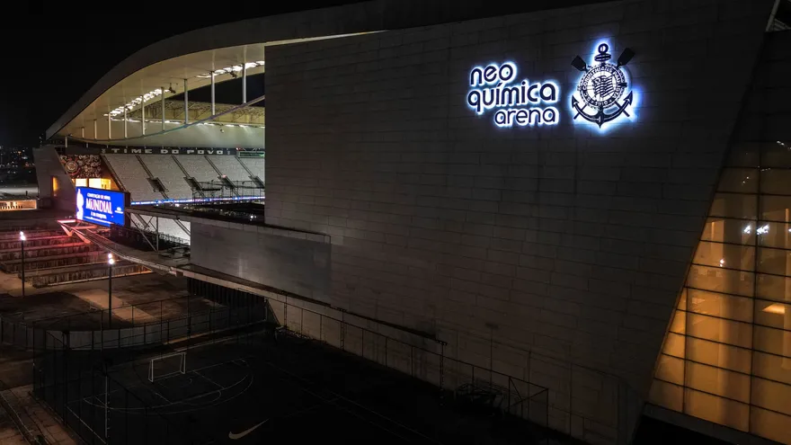 Fachada del Neo Química Arena de Sao Paulo