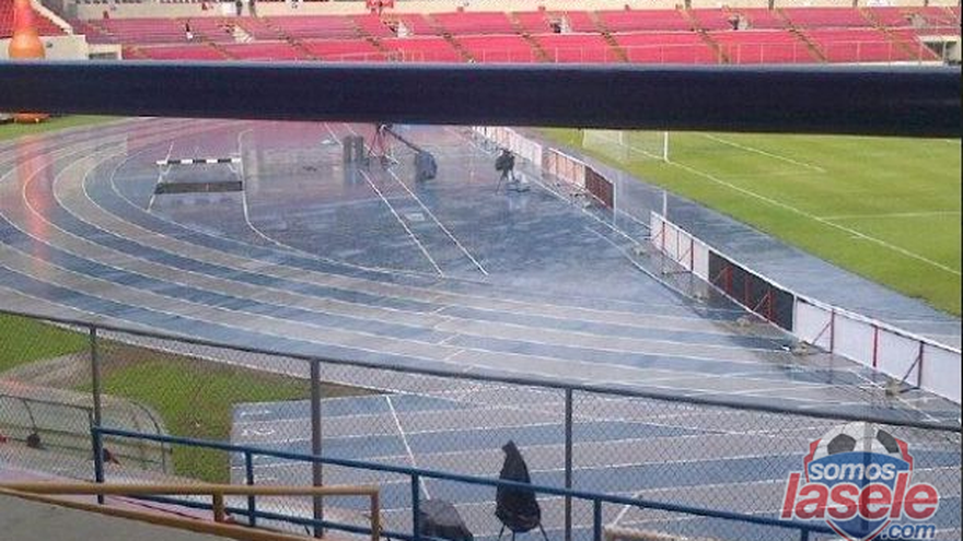 Lluvia en el Estadio a pocas horas de la apertura de puertas