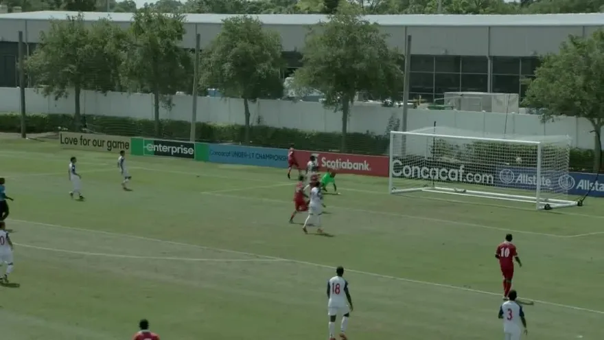 Gol de Faisijo Burnet al minuto 71 Panamá vs Surinam Premundial Sub-17 de Concacaf