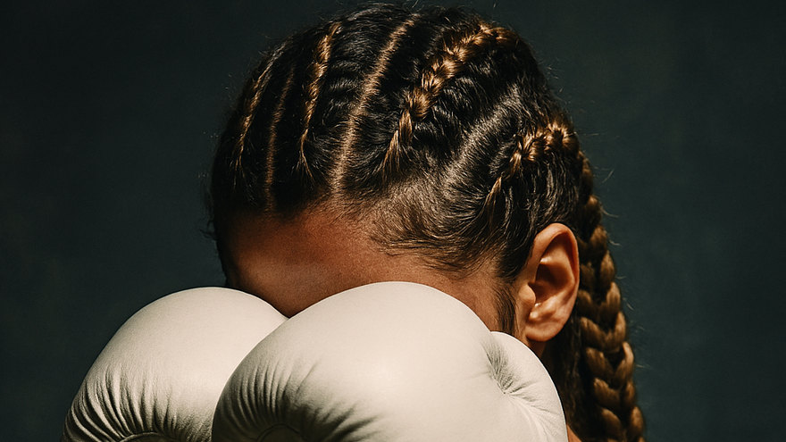 Imagen ilustrativa de boxeadora