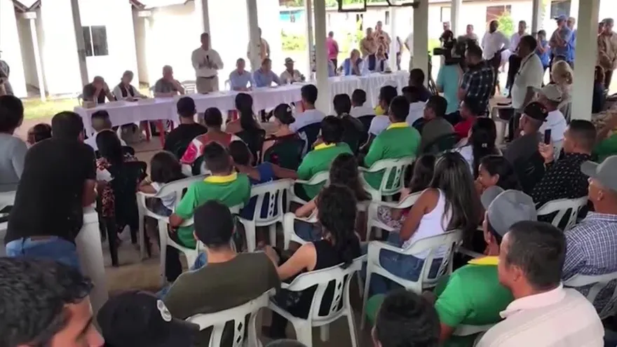 Duque visita a excombatientes de las Farc y reitera su compromiso con la paz