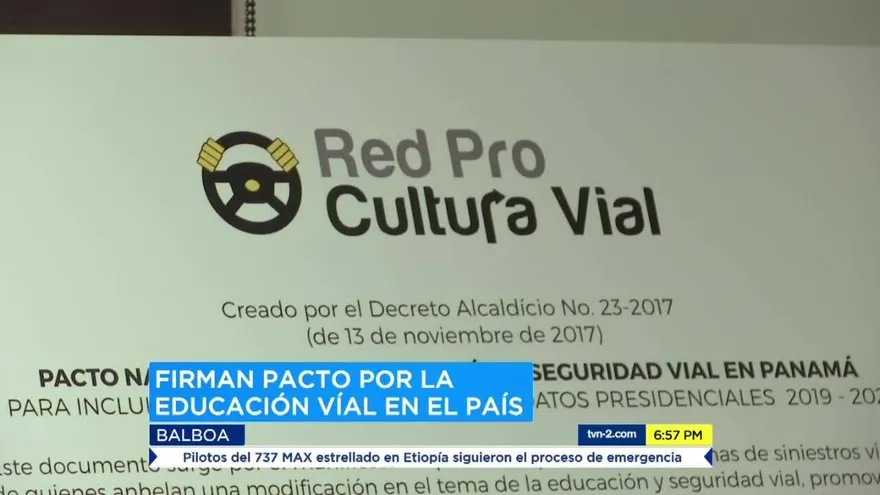 Se  firma Pacto Nacional por la Educación y la Seguridad Vial