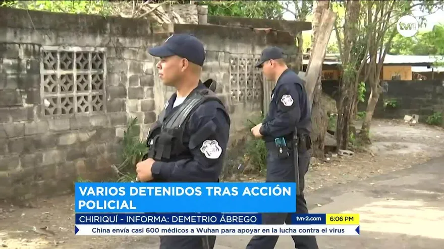 Aprehenden a personas vinculadas a varios delitos en Chiriquí