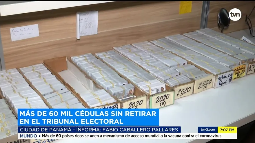 Más de 60 mil cédulas sin retirar en el Tribunal Electoral