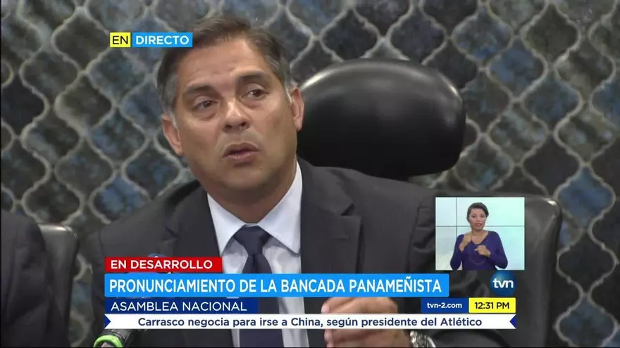 Conferencia del Partido Panameñista tras decisión de reconformar la Comisión de Credenciales