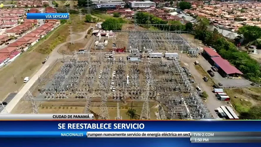 Se restablece el servicio de energía eléctrica