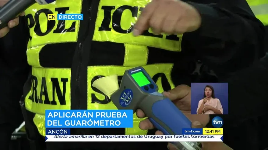 Prueba de guarómetro durante los carnavales