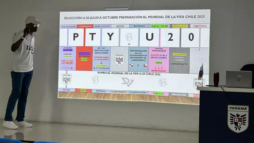 Jorge Dely Valdés expone el plan de la Selección Sub-20 de Panamá para el Mundial Chile 2025