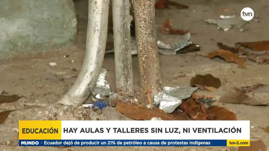 Malas condiciones siguen en el colegio Artes y Oficios