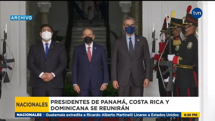 Presidentes de Panamá, Costa Rica y República Dominicana se reúnen en cumbre